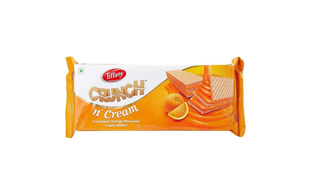 Tiffany Crunch 'n' Cream Crunchiest Orange Flavoured Cream Wafers   Pack  150 grams